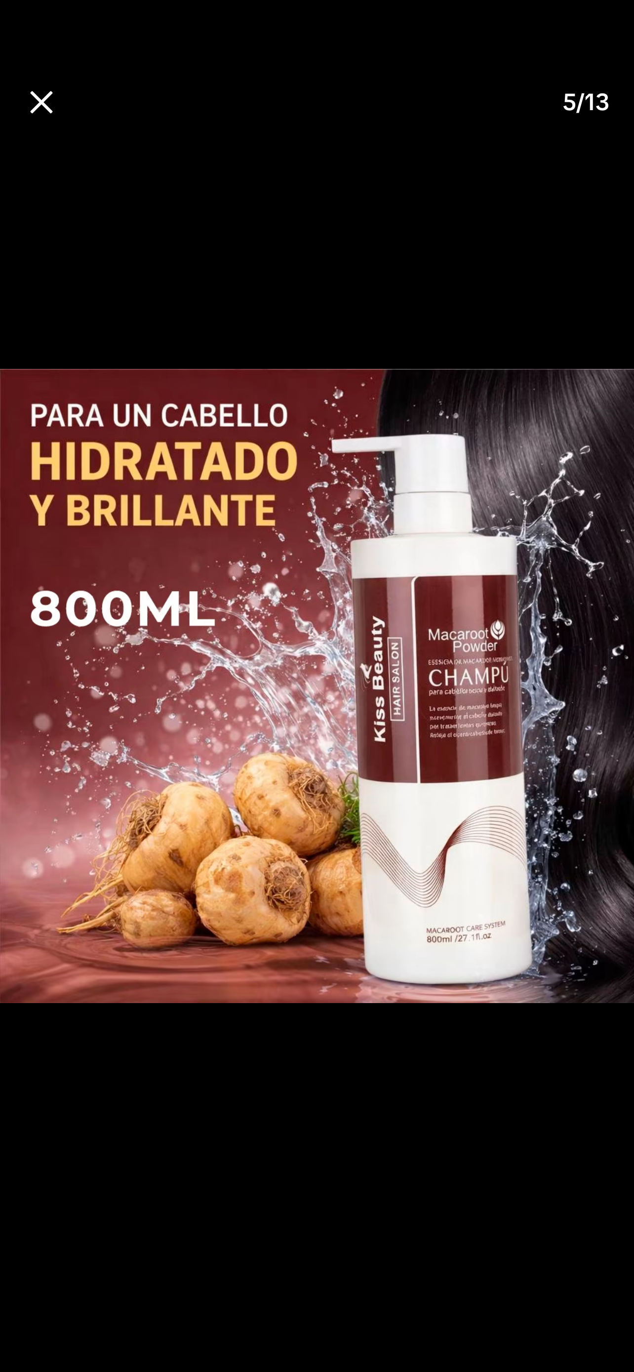 Champú Macaroot Powder – Kiss Beauty (800 ml)